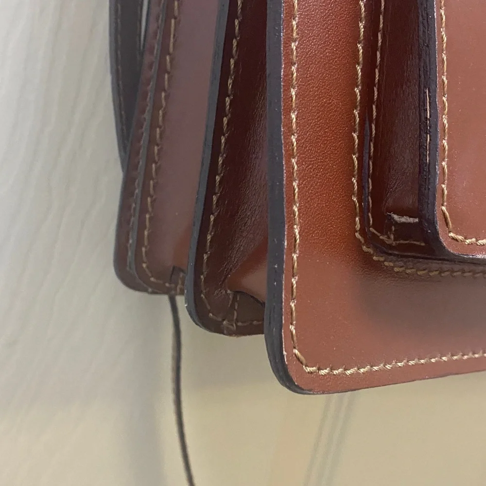 Roberta Rossi Brown Leather Satchel